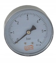 Manometar aksijalni 63 mm, 0-4 bar, 1/4"